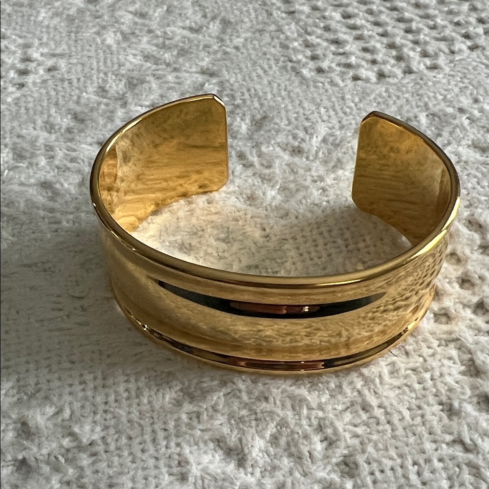 Monet Gold tone cuff bracelet